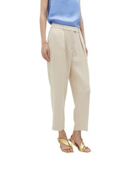 Lola Casademunt Pantalon Recto Fluido Crudo