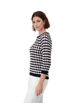 Monari Pullover Deep Ocean Striped