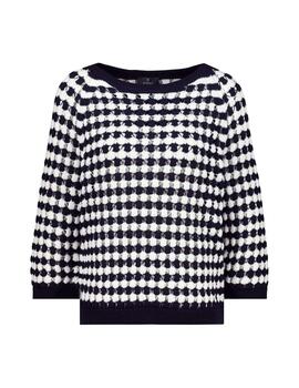 Monari Pullover Deep Ocean Striped