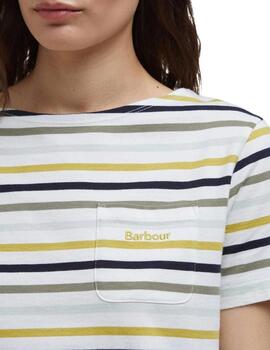 Barbour Barbour S/S Bradley Top / Cloud Stripe