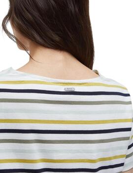 Barbour Barbour S/S Bradley Top / Cloud Stripe