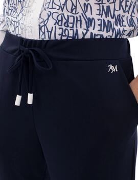 Anna Mora Pantalón Punto Sport Marino