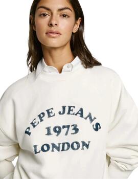 Pepe Jeans Sudadera Venus Mousse White