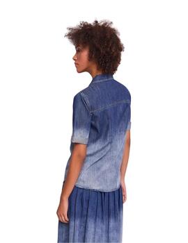 Gaudi Camicia Denim M/C Color Azul degradado