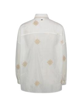 Gaudi Camicia Tess Ricamato M-L Color Blanco