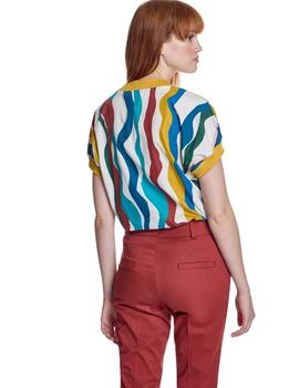 Alba Conde Blusa estampada multicolor