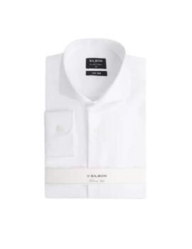 Silbon Camisa Vestir Blanca Puño Simple Easy Iron