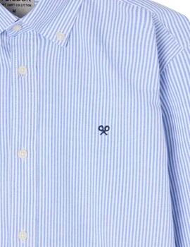 Silbon Camisa Sport Oxford Rayas Azul Medio