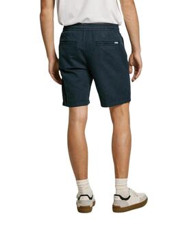 Pepe Jeans  Relaxed Linen Smart Shorts Dulwich Blu