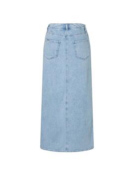 Mac Maxi Skirt Clean Light Blue Wash