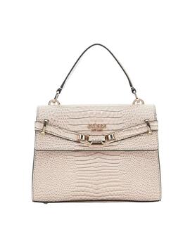 Guess Bolso Silvye Top Handle Flap Taupe