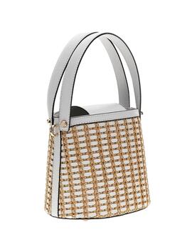 Guess Bolso Atalia Crossbody Bucket Natural/White