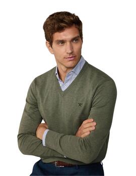 Hackett Knitwear Thyme Green