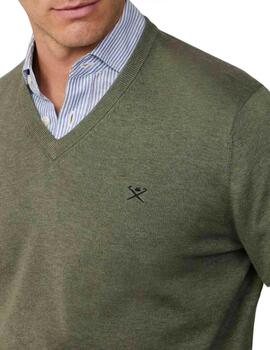 Hackett Knitwear Thyme Green