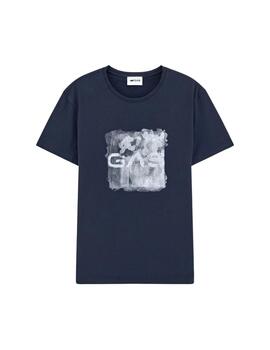 Gas Camiseta Scuba Gas Square Navy Blu