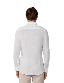 Hackett Camisa de lino Blanca