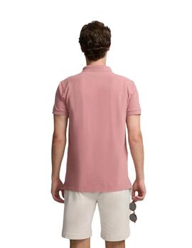 Silbon Polo Clásico Liso Coral Medio