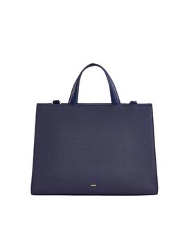 GAUDI Bolso azul con asa superior y logotipo