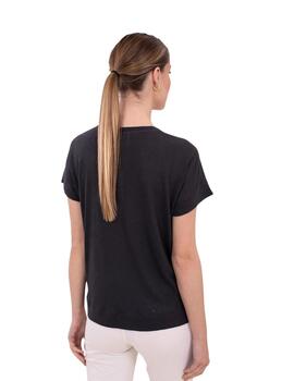Anna Mora Camiseta de lino Gris oscura