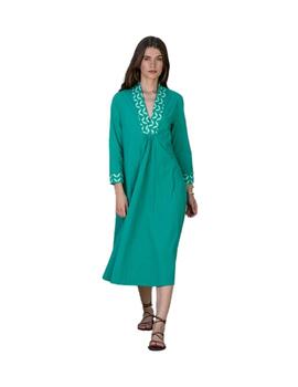 Hongo Vestido Verde Oscuro largo