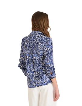 Naf Naf Camisa Bucles azul marino