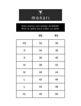 Monari Falda larga fluida Negra
