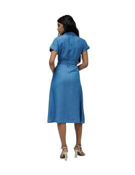 Salsa Jeans Vestido midi Lightdenim Azul
