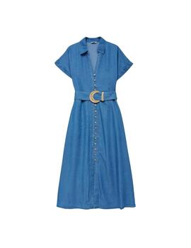 Salsa Jeans Vestido midi Lightdenim Azul