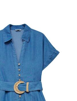 Salsa Jeans Vestido midi Lightdenim Azul