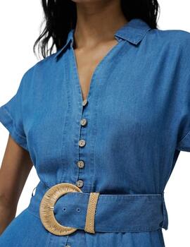 Salsa Jeans Vestido midi Lightdenim Azul