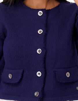 Monari Cazadora corta azul marino