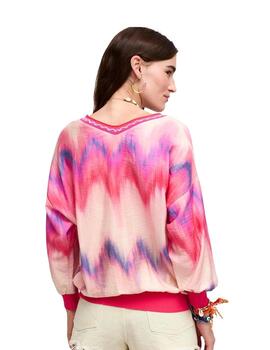 Aldo Martins Camiseta Multicolor rosa y lila