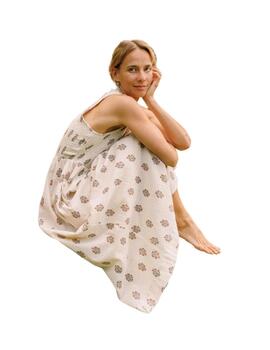 Indi & Cold Vestido talle engomado Piedra