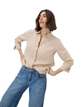Brax Camisa de lino beige Style Vicki