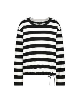 Monari Sudadera de rayas Blanco y negro