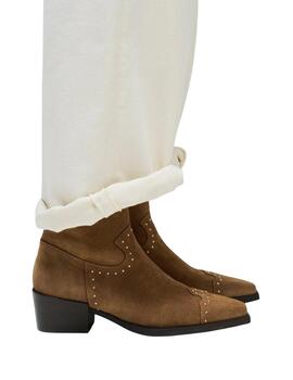 Salsa Botas Cowboy en piel Marrón