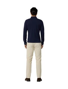Hackett Polo con botones Azul tinta