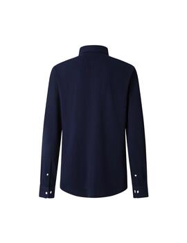 Hackett Polo con botones Azul tinta