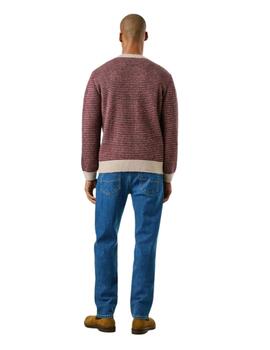 Pepe Jeans Jersey Pacey Rojo y beige