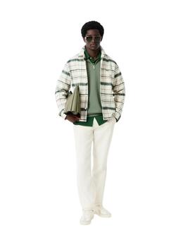 Lacoste Sudadera de felpa gruesa cremallera cuello