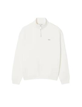 Lacoste Sudadera de felpa gruesa cremallera cuello