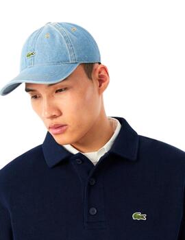 Lacoste Sudadera cuello polo canalé de algodón