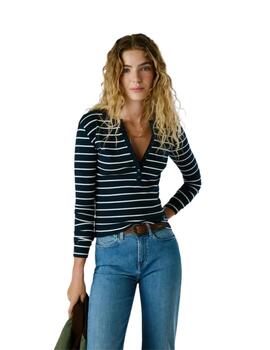 Pepe Jeans Camiseta Brana Azul marino de rayas