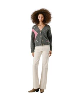 Pepe Jeans Cárdigan Cecily Gris oscuro