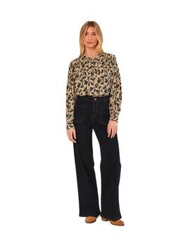 Indi & Cold Blusa cuello mao Beige