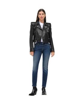 Mac Pantalones Rich Slim Dark Blue Net Wash