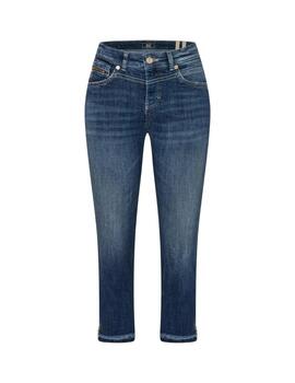 Mac Pantalones Rich Slim Dark Blue Net Wash