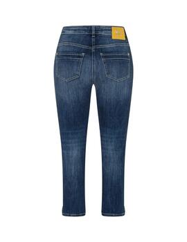 Mac Pantalones Rich Slim Dark Blue Net Wash