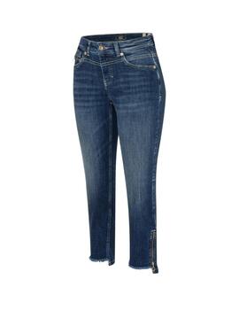 Mac Pantalones Rich Slim Dark Blue Net Wash