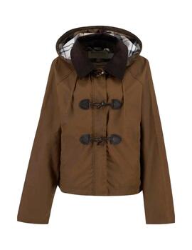 Barbour Chaqueta Myra Wax Duffle Marrón